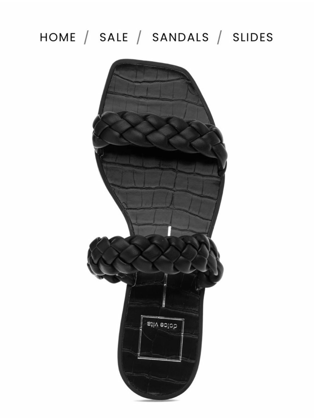 NWOT Dolce Vita Indy Black Sandals